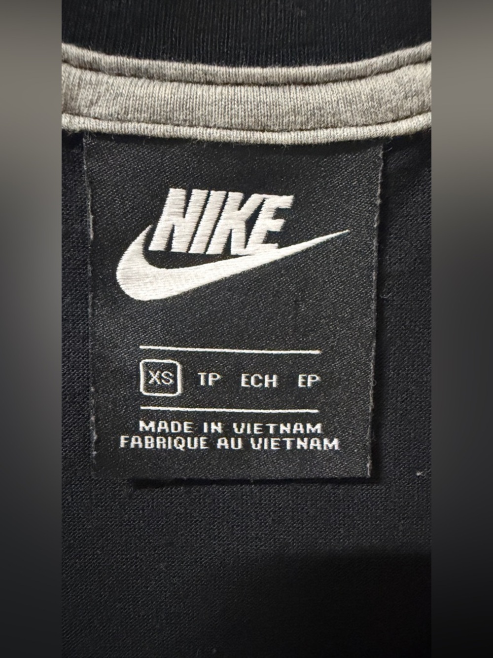 Nike Black Sleeveless Tank with Large White Logo - Picture 4 of 6